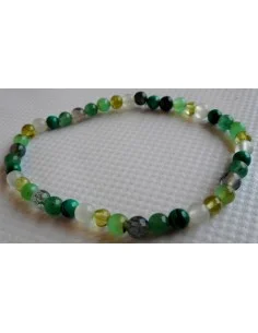 Bracelet vert pierre 4mm