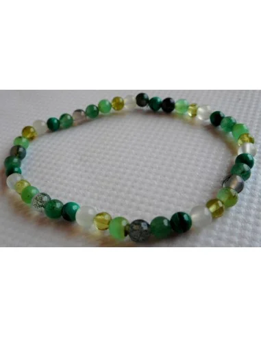 Bracelet vert pierre 4mm