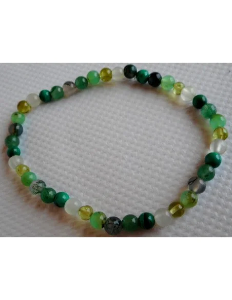 Bracelet vert pierre 4mm