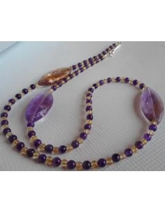 Collier ametrine, Amethyste et citrine 2