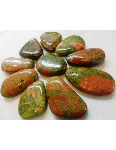 Unakite pierre polis