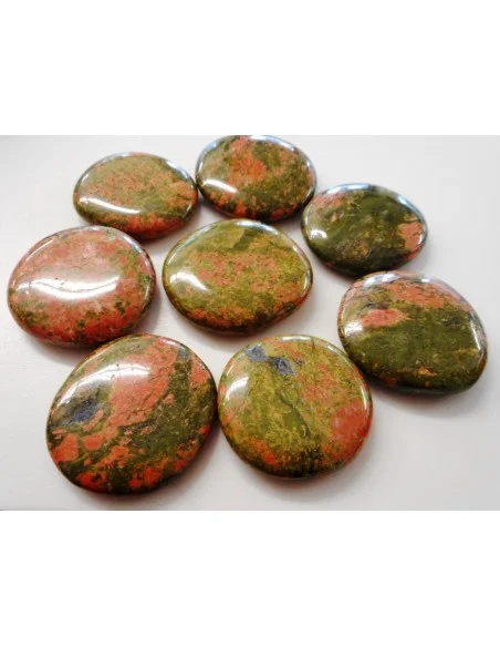 Unakite pierre polis