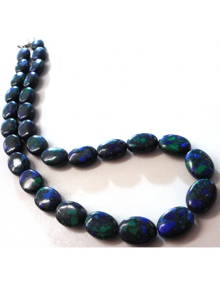 Azurite-malachite collier  Azurite-malachite collier