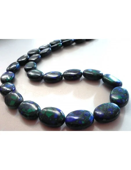 Azurite-malachite collier  Azurite-malachite collier