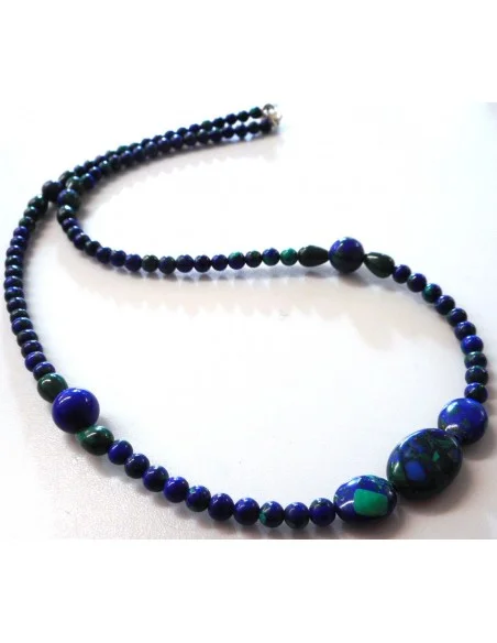 Malachite-Azurite collier