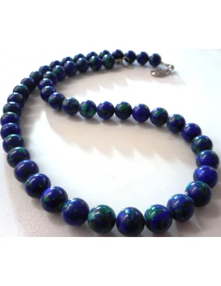 Azurite-malachite collier 8mm Azurite-malachite collier 8mm
