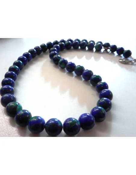 Azurite-malachite collier 8mm Azurite-malachite collier 8mm