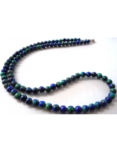 Azurite-malachite collier 8mm