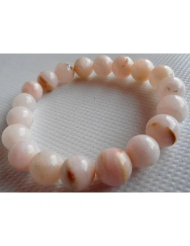 Béryl rose , Morganite bracelet 10mm