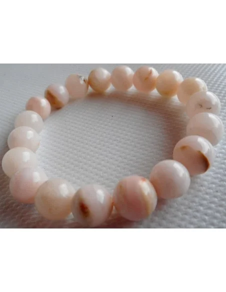 Béryl rose , Morganite bracelet 10mm