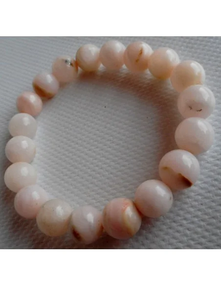Béryl rose , Morganite bracelet 10mm