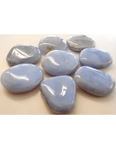 Agate bleue galet