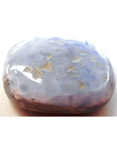 Agate bleue galet Agate bleue galet
