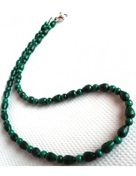 Malachite collier goûtes