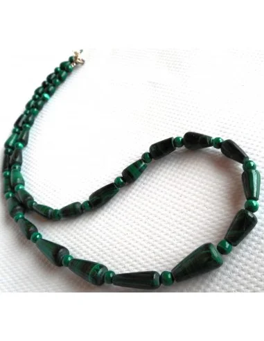 Collier Malachite goûtes