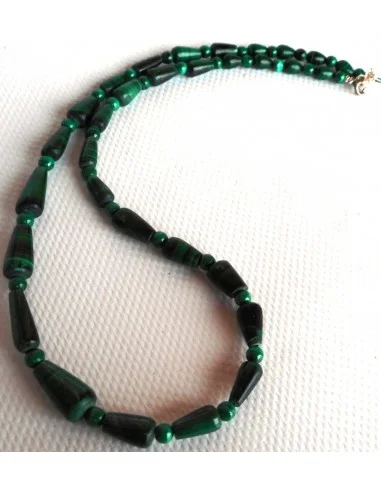 Collier Malachite goûtes