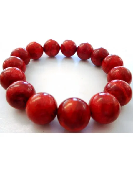 Bracelet corail rouge 13mm