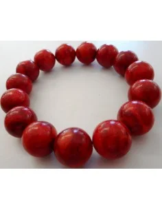 Bracelet corail rouge 13mm 2
