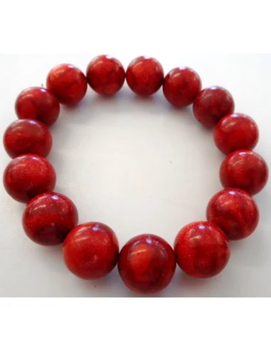 Bracelet corail rouge 13mm