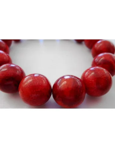 Bracelet corail rouge 13mm