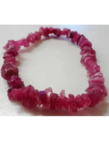Tourmaline rose,rouge  bracelet