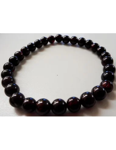 Grenat bracelet boules 6mm