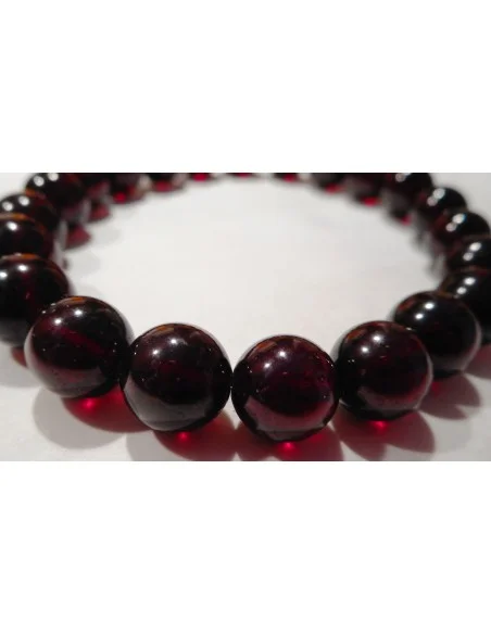 Grenat bracelet boules 8mm