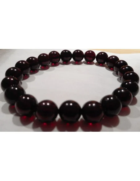 Grenat bracelet boules 8mm