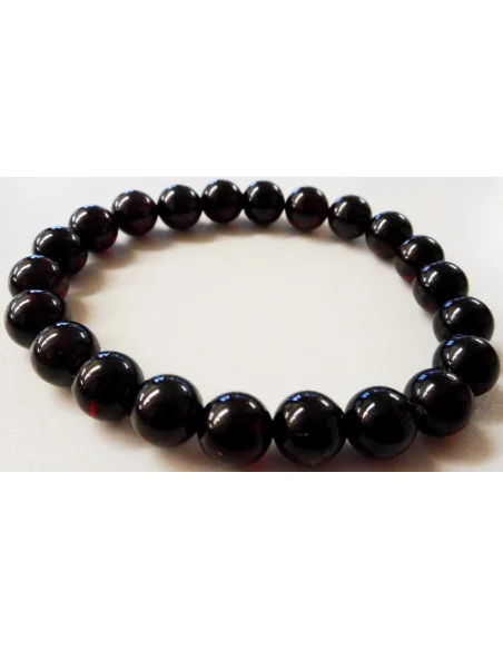 Grenat bracelet boules 8mm