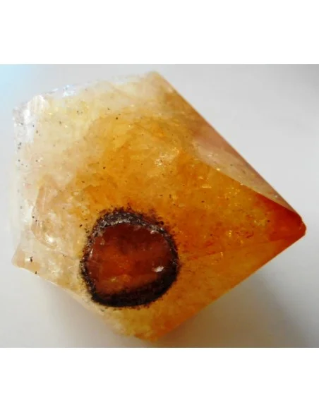 Citrine avec goethite Citrine avec goethite