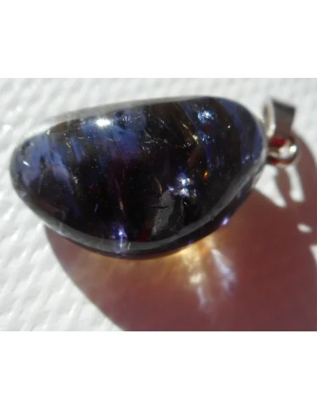 Iolite pendentif argent