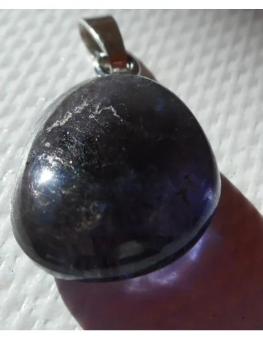 Iolite pendentif argent