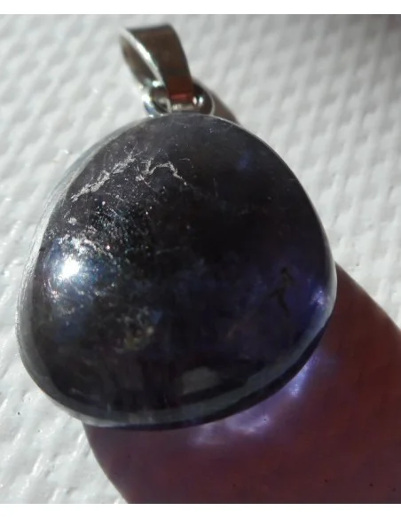 Iolite pendentif argent