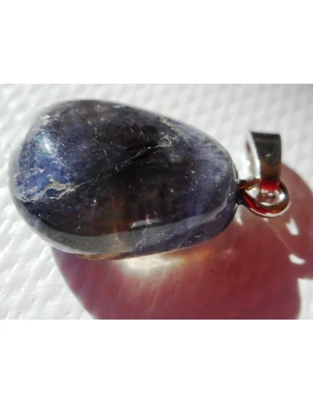 Iolite pendentif argent