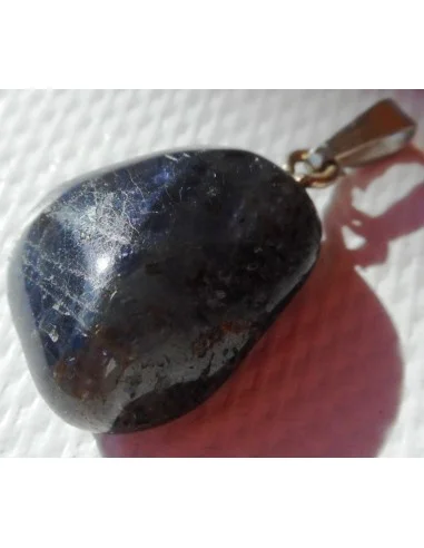 Iolite pendentif argent