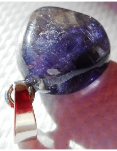 Iolite pendentif argent