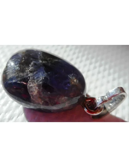 Iolite pendentif argent