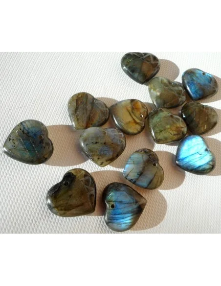 Labradorite pendentif coeur