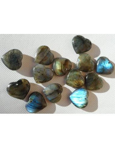 Labradorite pendentif coeur