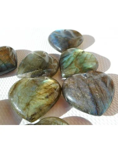 Labradorite pendentif coeur