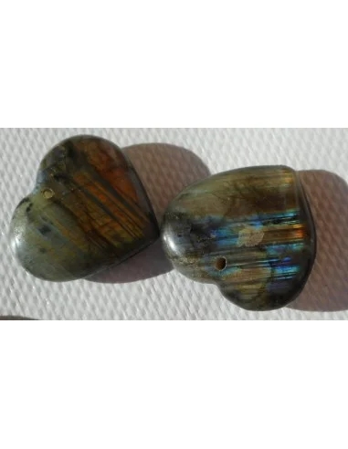 Labradorite pendentif coeur