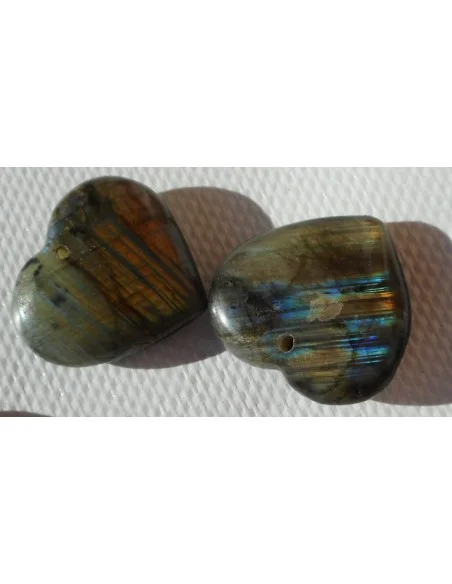 Labradorite pendentif coeur