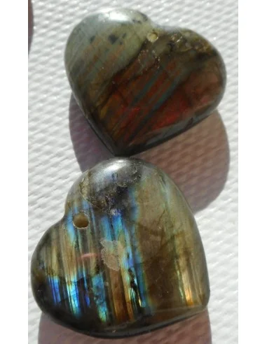 Labradorite pendentif coeur