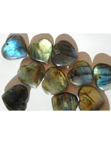 Labradorite pendentif coeur