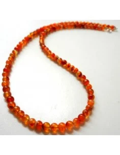 Cornaline collier 4mm 2