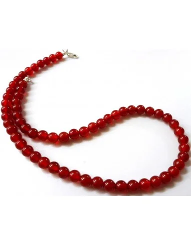 Cornaline collier 6mm