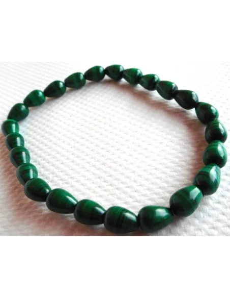 Bracelet malachite forme goûte Bracelet malachite forme goûte