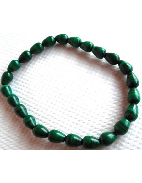 Bracelet malachite forme goûte Bracelet malachite forme goûte