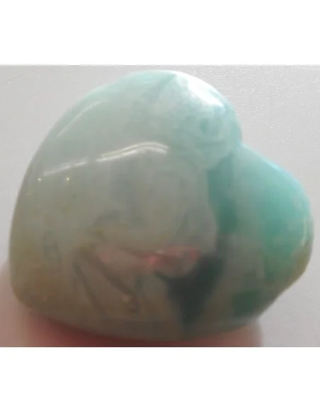 Pendentif coeur amazonite