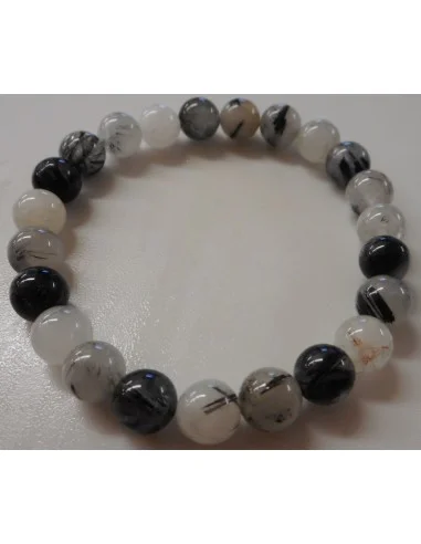 Quartz tourmaliné bracelet 8mm